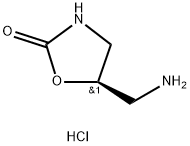 (R)-5-(Aminomethyl)oxazolidin-2-one hydrochloride Struktur