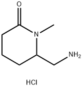 6-(Aminomethyl)-1-methylpiperidin-2-one hydrochloride Struktur