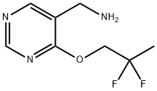 C-[4-(2,2-Difluoro-propoxy)-pyrimidin-5-yl]-methylamine Struktur