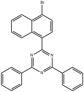 1,3,5-Triazine, 2-(4-bromo-1-naphthalenyl)-4,6-diphenyl- Struktur