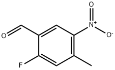 2-Fluoro-4-methyl-5-nitrobenzaldehyde Struktur