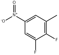 1,2-Difluoro-3-methyl-5-nitrobenzene Struktur