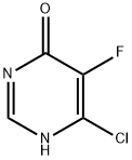 6-chloro-5-fluoropyrimidin-4-ol Struktur