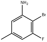 2-Bromo-3-fluoro-5-methylaniline Struktur