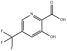 3-Hydroxy-5-(trifluoromethyl)picolinic acid Struktur