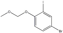 4-Bromo-2-iodo-1-methoxymethoxy-benzene Struktur