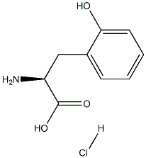 (S)-2-Amino-3-(2-hydroxyphenyl)propanoic acid hydrochloride Struktur