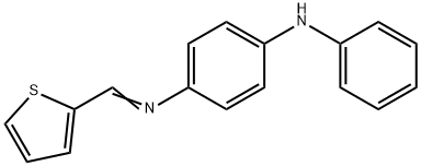 N-PHENYL-N'-(2-THIENYLMETHYLENE)-1,4-PHENYLENEDIAMINE Struktur