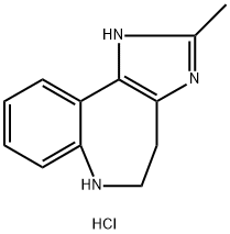 2-methyl-1,4,5,6-tetrahydrobenzo[b]imidazo[4,5-d]azepine hydrochloride Struktur