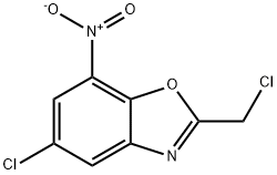 5-Chloro-2-(chloromethyl)-7-nitrobenzoxazole Struktur