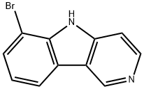 6-Bromo-5H-pyrido[4,3-b]indole Struktur