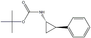 tert-butyl ((1S,2R)-2-phenylcyclopropyl)carbamate Struktur