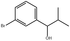 1-(3-bromophenyl)-2-methylpropan-1-ol Struktur