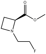 2-Azetidinecarboxylic acid, 1-(2-fluoroethyl)-,methyl ester,  (2S)- Struktur