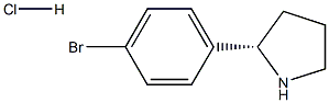 (2S)-2-(4-BROMOPHENYL)PYRROLIDINE HCl Struktur