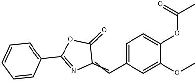 ACETIC ACID 2-METHOXY-4-(5-OXO-2-PHENYL-OXAZOL-4-YLIDENEMETHYL)-PHENYL ESTER