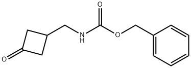 benzyl N-[(3-oxocyclobutyl)methyl]carbamate Struktur