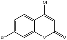 7-Bromo-4-hydroxy-2H-chromen-2-one Struktur