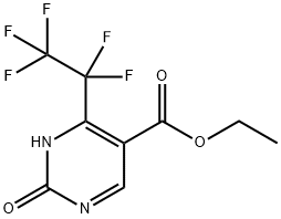 Ethyl 2-hydroxy-4-(perfluoroethyl)pyrimidine-5-carboxylate Struktur