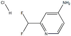 4-Amino-2-(difluoromethyl)pyridine HCL Struktur