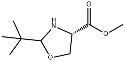 methyl(4S)-2-(tert-butyl)oxazolidine-4-carboxylate Struktur