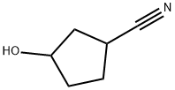 3-hydroxycyclopentanecarbonitrile Struktur