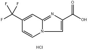 7-Trifluoromethyl-imidazo[1,2-a]pyridine-2-carboxylic acid hydrochloride Struktur