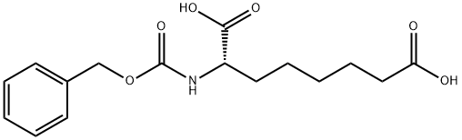 Octanedioic acid, 2-[[(phenylmethoxy)carbonyl]amino]-, (2S)-
 Struktur