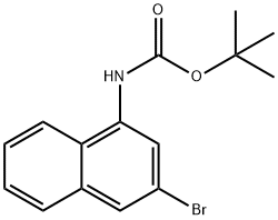 (3-Bromo-naphthalen-1-yl)-carbamic acid tert-butyl ester Struktur