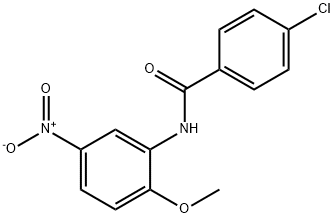 4-chloro-N-(2-methoxy-5-nitrophenyl)benzamide Struktur