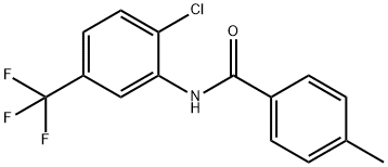 N-[2-chloro-5-(trifluoromethyl)phenyl]-4-methylbenzamide Struktur