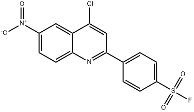 4-(4-CHLORO-6-NITRO-2-QUINOLYL)-BENZENESULFONYL FLUORIDE Struktur