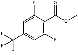 Methyl2,6-difluoro-4-(trifluoromethyl)benzoate Struktur