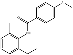 N-(2-ethyl-6-methylphenyl)-4-methoxybenzamide Struktur