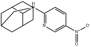 5-nitro-N-(tricyclo[3.3.1.1~3,7~]dec-2-yl)pyridin-2-amine Struktur