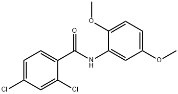 2,4-dichloro-N-(2,5-dimethoxyphenyl)benzamide Struktur