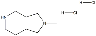 2-methyl-octahydro-1H-pyrrolo[3,4-c]pyridine dihydrochloride Struktur