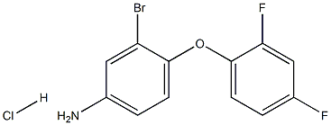 3-bromo-4-(2,4-difluorophenoxy)aniline hydrochloride Struktur