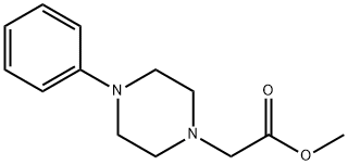 Methyl (4-phenyl-1-piperazinyl)acetate Struktur