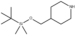 4-((tert-butyldimethylsilyloxy)methyl)piperidine Structure