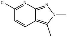 6-chloro-2,3-dimethyl-2H-pyrazolo[3,4-b]pyridine Struktur