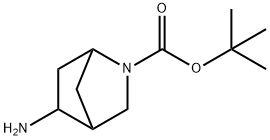 5-Amino-2-aza-bicyclo[2.2.1]heptane-2-carboxylic acid tert-butyl ester Struktur