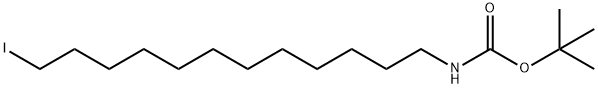 12-(Boc-amino)-1-dodecyl iodine Struktur