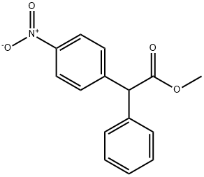 Methyl2-(4-nitrophenyl)-2-phenylacetate Struktur