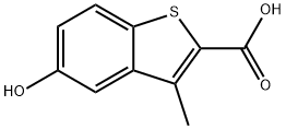 5-hydroxy-3-methylbenzo[b]thiophene-2-carboxylic acid Struktur