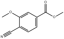 methyl 4-cyano-3-methoxybenzoate Struktur