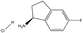 (S)-5-FLUORO-2,3-DIHYDRO-1H-INDEN-1-AMINE HCL Struktur