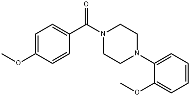 (4-methoxyphenyl)[4-(2-methoxyphenyl)piperazin-1-yl]methanone Struktur