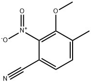 3-Methoxy-4-methyl-2-nitro-benzonitrile Struktur