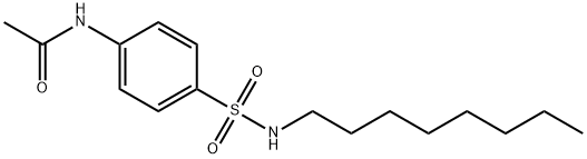 Acetamide, N-[4-[(octylamino)sulfonyl]phenyl]- Struktur